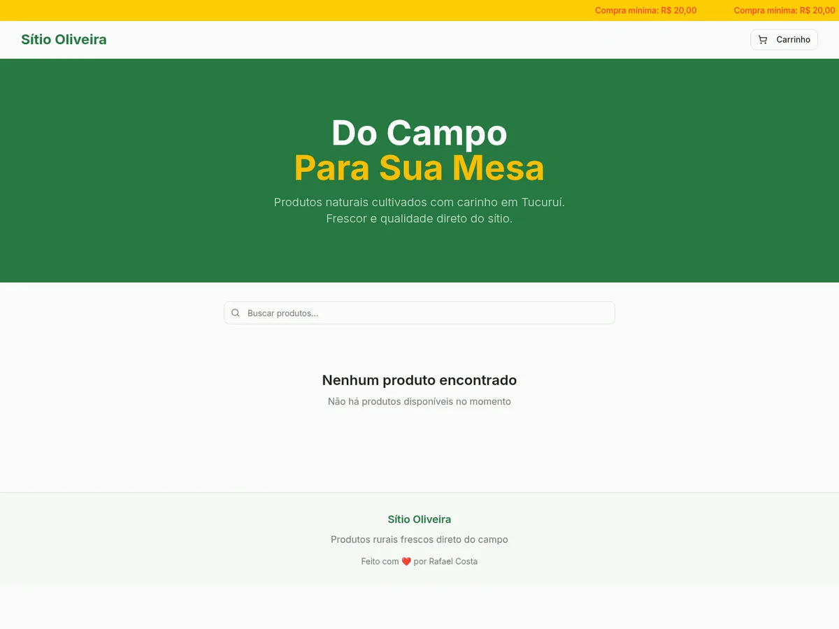 Preview do projeto Sítio Oliveira